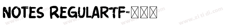 Notes RegularTf字体转换
